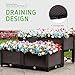VIVOSUN Elevated Raised Garden Bed Kit, Plastic Garden Planter with Brackets Set of 4