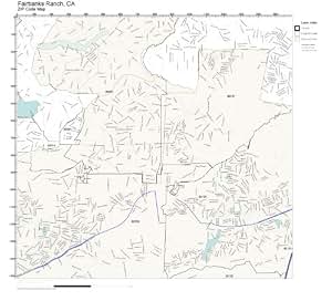 Amazon.com: ZIP Code Wall Map of Fairbanks Ranch, CA ZIP Code Map