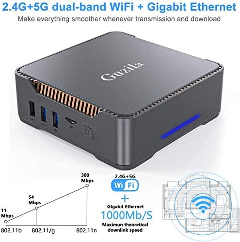 Mini PC, Intel Celeron J3455 Processor(up to 2.3GHz) Windows 10 Pro(64-bit) Mini Desktop Computer with HDMI/VGA Port,8GB DDR3/256GB SSD,Gigabit Ethernet,Dual Band Wi-Fi,Bluetooth 4.2,4K HD 3 Mini PC, Intel Celeron J3455 Processor(up to 2.3GHz) Windows 10 Pro(64-bit) Mini Desktop Computer with HDMI/VGA Port,8GB DDR3/256GB SSD,Gigabit Ethernet,Dual Band Wi-Fi,Bluetooth 4.2,4K HD