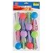 Mini Foam Character Missiles - Pack Of 16 - 4 Inches Assorted Colors - Silly Face Foam Ball Launcher Missile Toys - For Kids Great Party Favors, Bag Stuffers, Fun, Gift, - By Kidsco