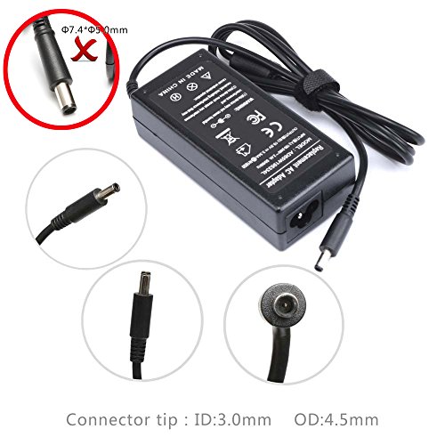 19.5V 3.34A 65W Emaks Ac Adapter /Laptop Charger /Power supply for Dell Inspiron 15 3000 5000 Series (3552) i3552 (3559) i3559 (5567) i5567 (5559) i5559 (3567) i3567;11 3162 i3162-0003BLU