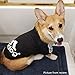 Idepet Soft Cotton Adidog Cloth for Dog, XL, Black