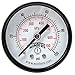 Winters 2 inch Dial Size, Multi Function Application Economy Utility Dry Pressure Gauge, Brass Internals, Steel Case, Dual Scale 0-100 psi/kPa, 3-2-3% Accuracy, 1/4 inch NPT Back Mount, Pressure Gauge
