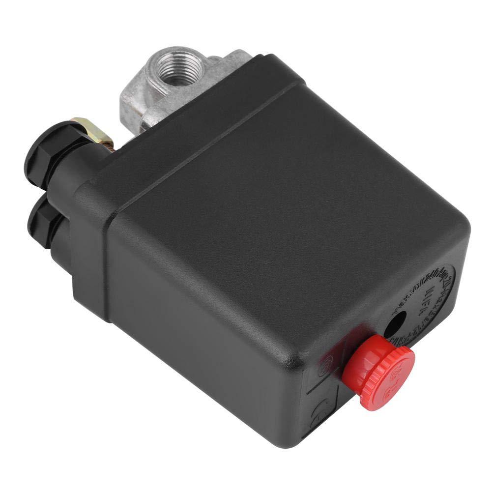 Oumefar Air Compressor Switch Universal Pressure Control Valve Four Port Pressure Switch As 90PSI120PSI Compressor Accessories Pack of 1