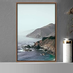 signwin Framed Canvas Wall Art Foggy Mountain View...