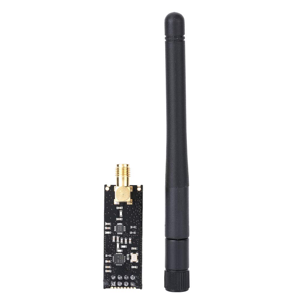 Aramox Wireless Transceiver Module,2.4G NRF24L01+PA+LNA 1100m Wireless Transceiver Communication Module with SMA Antenna 41x15.5mm