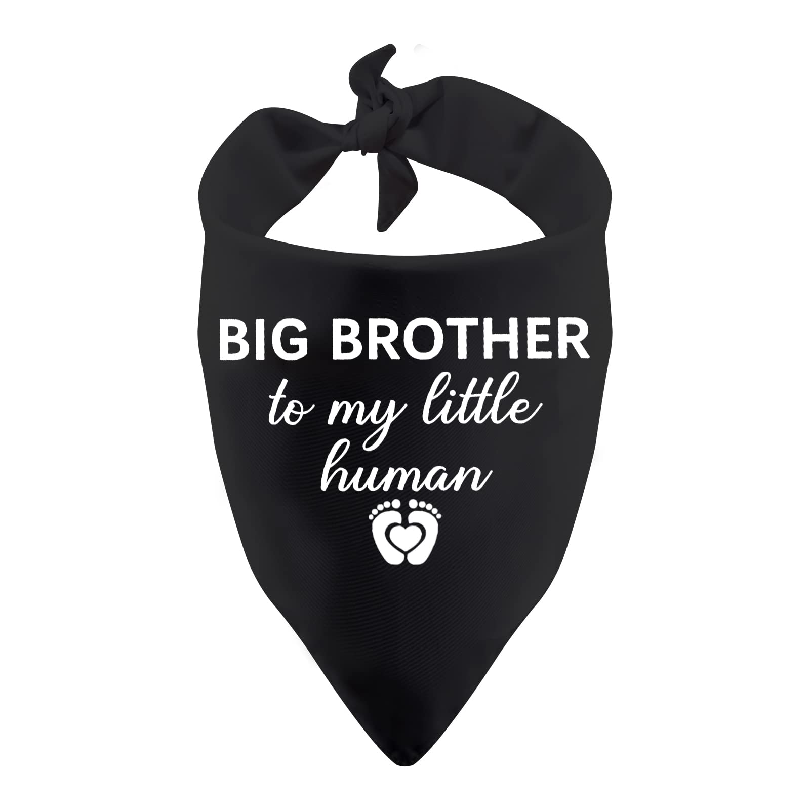 1 Piece Big Sister/Brother to My Little Human Dog Bandana Dog Pregnancy Announcement Gender Reveal Gift(human brother)