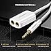 3.5mm Audio Splitter Cable White
