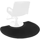 OmySalon 1/2'' Thick Anti Fatigue Mat for Hairstylist Standing, 3'x4' Barber Floor Matt Under Salon Chair, Hair Cutting Hairdressing Equipment