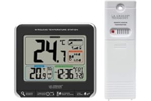 La Crosse Inside/Outside Wireless Thermometer (Black/Red)