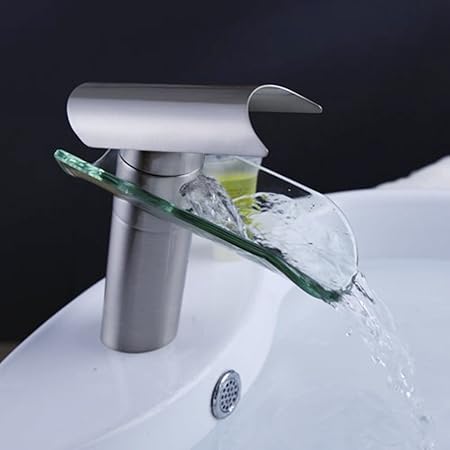 Commercial Unique Single Control Centerset Waterfall Bathroom