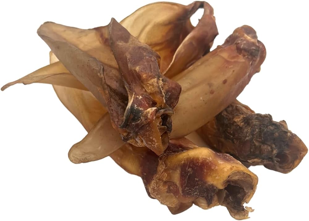 Express Pet Supplies 5 Extra Large Buffalo Ears | 100% Natural Treats