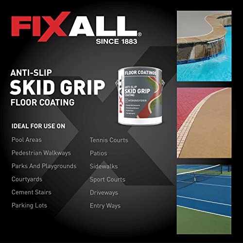 FixALL Skid Grip AntiSlip Coating, 1 Gallon, Cobalt, Exceeds ADA