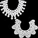 2-Piece Halloween Floral Lace Collar Neckline for Women Costume Sewing Supply (Style Set 1)