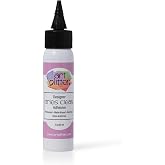 Art Institute Glitter Designer Dries Clear Craft Glue, 2oz Bottle | Tapered spout, Fits tight intricate spaces, Mess free design, Permanent bond, Easily refillable