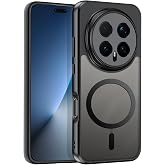 QUIETIP Magnetic Case for Honor Magic 8 Pro,[Compatible with MagSafe] Translucent Matte Drop Protection Cover,Black