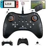 Whiteoak Switch Pro Controller, USB Wired Gaming Gamepad Joystick for Nintendo Switch, Steam, PC(Windows XP/7/8/10), PS3, Android