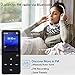 MP3 Player with Bluetooth,8GB Bluetooth MP3 Music Player with FM Radio/Speaker,Lossless Sound,Support Shuffle,Voice Recorder,Video,Photo,EBook,Pedometer for Running Walking