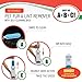Pet Fur and Lint Remover by Paradize Furwiz - Dog, Cat, and Animal Hair Removal Brush - Quick and Easy, Double Sided Roller with Self Cleaning Base - Great for Clothing, Furniture, Car, and Travel