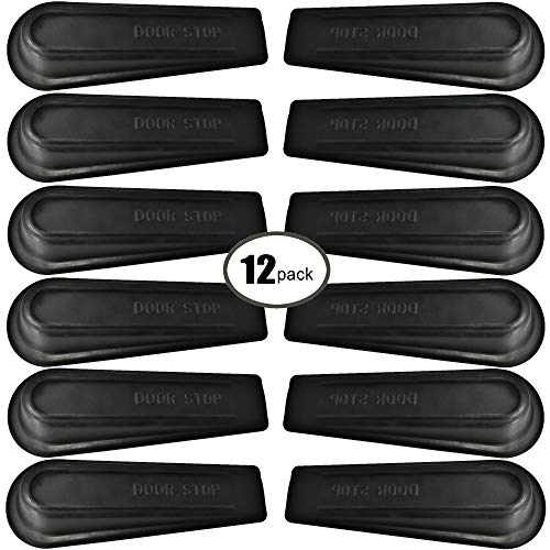 Door Stopper Rubber Doorstop 12 Pack Rubber Doorstop Wedges for Home and Office Non Scratching Soft Door Stops Wedges Multi Surface Open Door Holders - Thumbnail 7