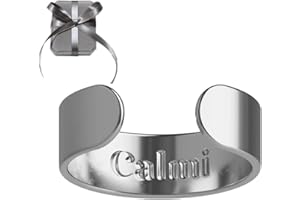 GIFSKIU Calmi Ring, Refined Magnetic Smart Ring, Stainless Steel Adjustable Calmi Rings, Rings with Ultra Strength Magnets, Health Jewelry Gifts for Anxiety Reduction, Better Sleep