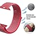 amBand Compatible for Apple Watch Sport Loop Band 42mm 44mm, Lightweight Breathable Nylon Replacement Band Compatible for Apple Watch Series 1, Series 2, Series 3, Series 4, Sport, Edition-Hibiscus