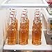 12 Pack - 16 Ounce Grolsch Bottles with Easy Cap Flip Top Caps for Brewing Beer, Kombucha, Kefir, Water, Thick High-Grade Glass, Resealable, Clear, by California Home Goods