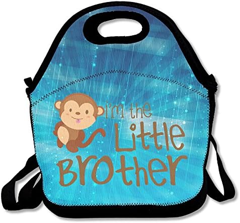 Black Im The Little Brother Cute Adult And Child Lunch Bag