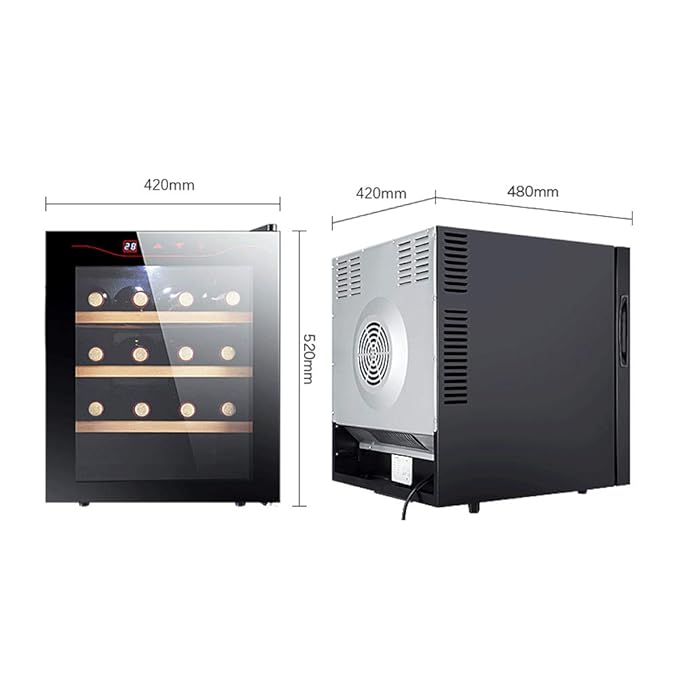 FREIHE Led Nevera para Vinos, Bebidas Nevera 16 Capacidad Botella ...