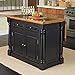 Home Styles Monarch Slide Out Leg Kitchen Island with Granite Top