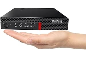 Lenovo ThinkCentre M910q Tiny Desktop Computer, Intel Core i7-7700T, 16GB DDR4 RAM, 512GB NVMe SSD, Wi-Fi, Bluetooth, Display