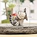Chi Cat Toys, 9 Pcs Japanese Cute Chi's Sweet Home Cats Dolls Animal Figures Collection Toy Set For Miniature Garden Decoration(Gray)