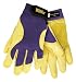 John Tillman and Co 1480S TrueFit Premium Full Finger Top Grain Deerskin and Spandex Mechanics Gloves with Elastic Cuff, Small, Blue/Gold