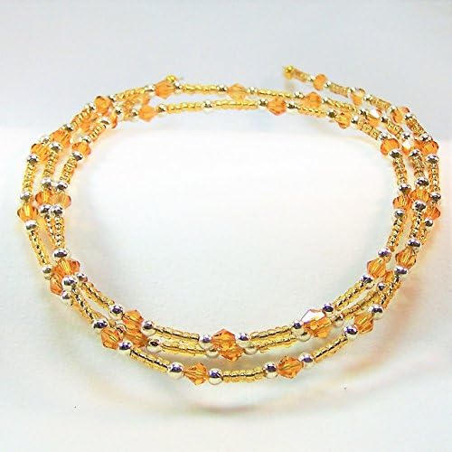 Golden Swarovski Crystal Eyeglass Chain
