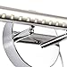 Letsun Bathroom Vanity Lights for Bathroom Light Fixutres 15.7 Inches Bathroom Lights Over Mirror 5W Led Lighting Plug in Vanity Lighting Fixtures Stainless Steel with 180°Rotation,6000K Cool White