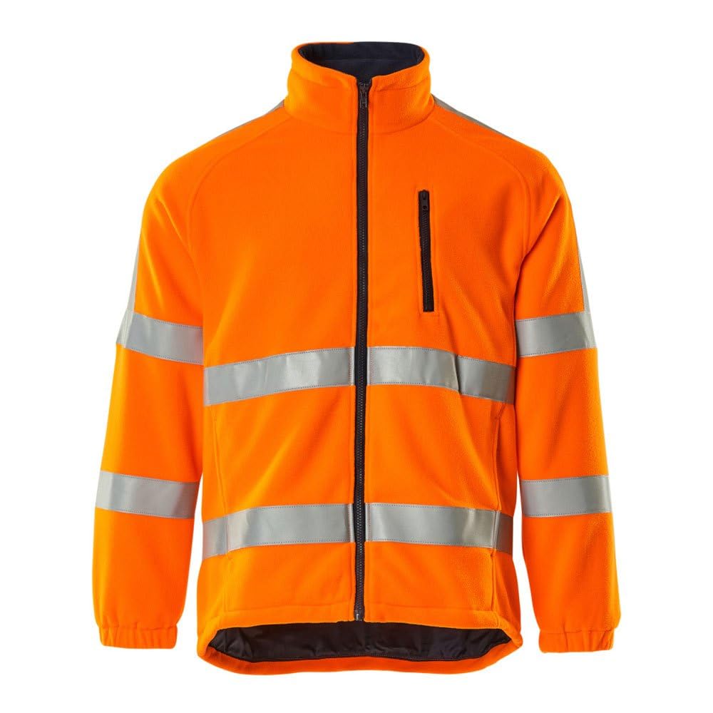 Mascot 05242-125-14 Salzburg Safe Arctic Windproof Lining Class 3 Fleece Jacket, Size 2XL, Hi-Vis Orange