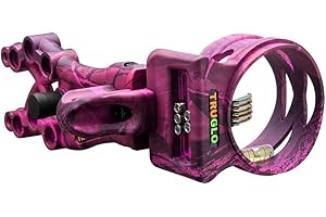TRUGLO Carbon Xtreme 5-Pin Highly-Visible Durable Ultra-Lightweight Carbon Composite Archery Bow Sight with Large Circular Field of View - Adjustable for Right & Left-Hand Shooters