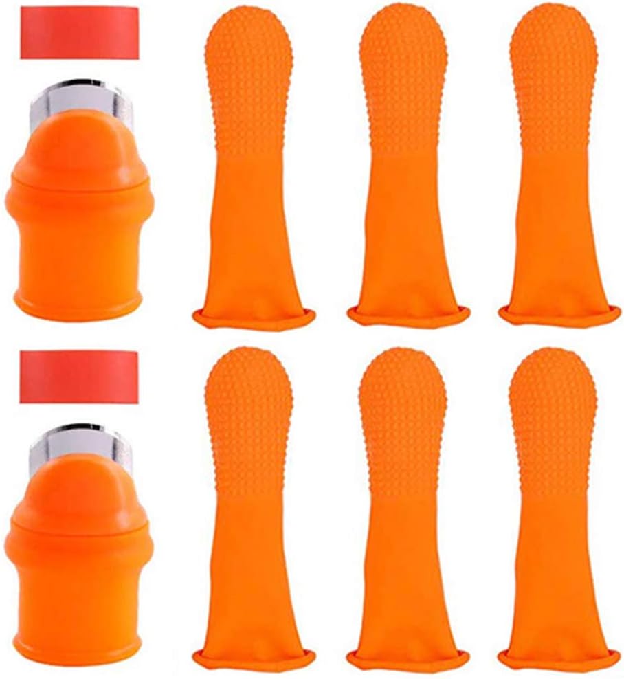 Neivi Silicone Thumb Knife Harvesting Plant Knife Trim Garden Vegetable Picking Knife Gardening Digging Gloves Tools for Chili Pepper Strawberry Beans