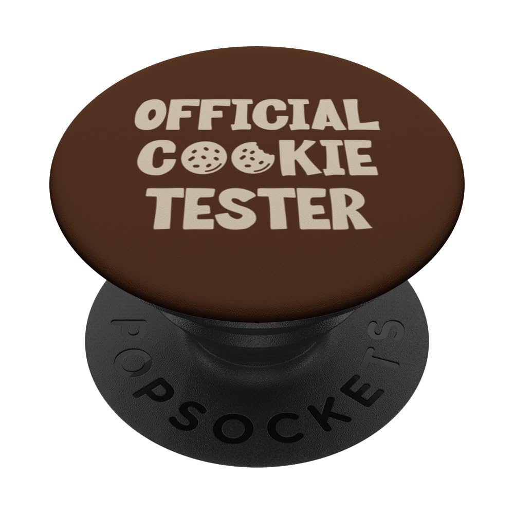 Official Cookie Tester Funny Foodie Lover PopSockets Adhesive PopGrip