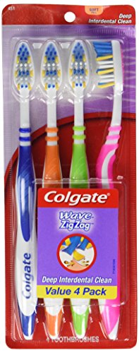 UPC 035000085559, Colgate Zig Zag Medium Toothbrushes