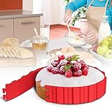Silicone Cake Mold, Topist Magic Bake Snakes DIY Baking Mould Tools Nonstick Cake Mould Cake Pan Bakeware, Design Your Cake Dessert Any Shape(Red, 4Pcs)
