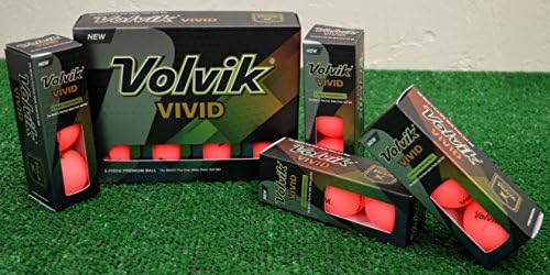 Volvik 3 Dozen Vivid Matte Pink Golf Balls - New in Box