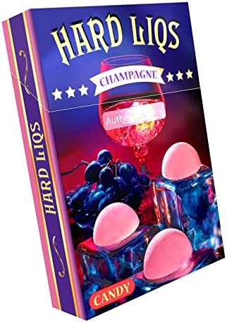 Hard Liqs Champagne - Alcohol Hard Candy - 4 Pack
