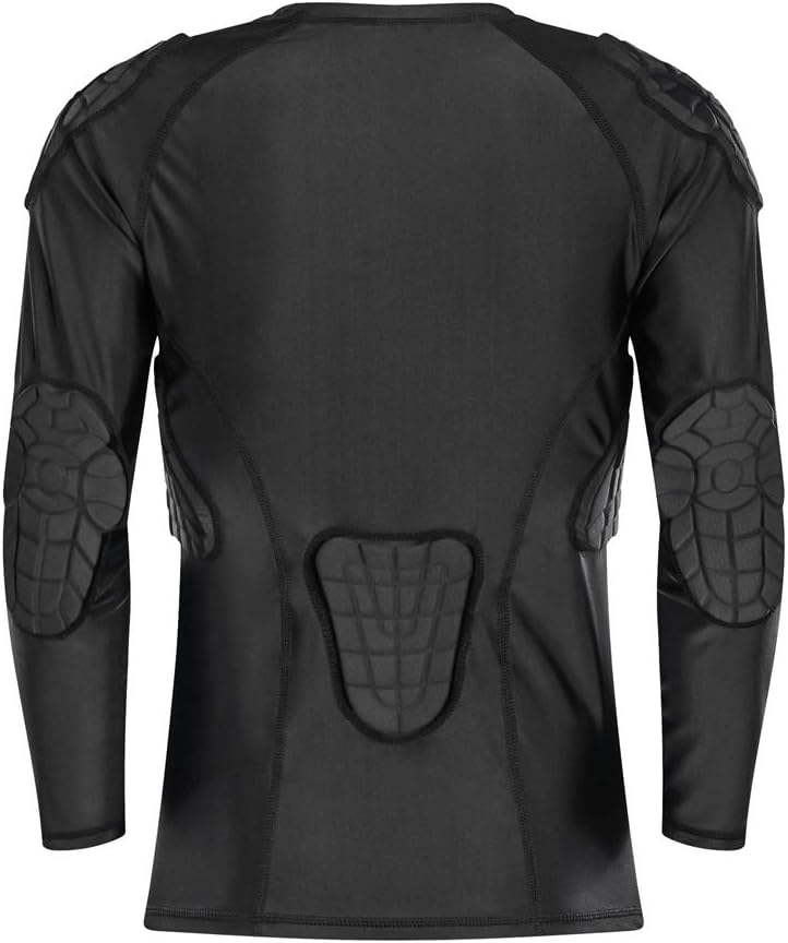 TUOYR Padded Shirt Youth Boys Padded Compression Sports Protective T-Shirt Rib Chest Protector Extreme Exercise : Sports & Outdoors
