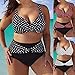 Womens Plus Size Swimsuit Mlide Two Piece Swimwear Push-Up Dot Print Bikini High Waist Beachwear Redthumb 2