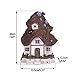 Hannah’s Cottage Fairy Garden House Outdoor Statue with Solar Lights, Polyresin Garden Figurine for Outdoor Decoration (Outdoor Paradise)