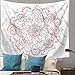 Indusleaf Pink Mandala Tapestry Wall Decor for Bedroom Women Hanging Bohemian Living Room Girls Boho Medallion Gary Marble