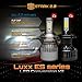 [Upgraded] Luxx ES Series - 80W All-in-One 360° LED Kit - Cool White 6000K 6K - Headlights Low and High Beam - 9,000 lm - H4 / HB2 / 9003