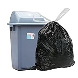 Begale 8 Gallon Drawstring Trash Bags, Black (115 Counts/2 Rolls)