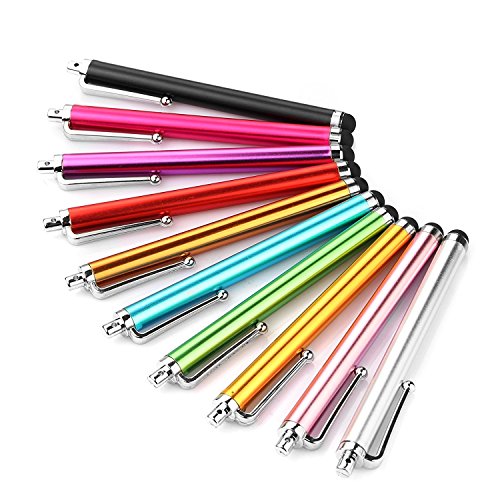 100pcs Smart Phone/ Smart Tablet Sharp Black Rubber Tip Stylus Styli(9.0)